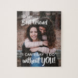 Best Friend Bridesmaid Proposal Personalize Jigsaw Puzzle<br><div class="desc">ask your best friend with this sweet puzzle gift! customize with your favourite picture of yourselves</div>