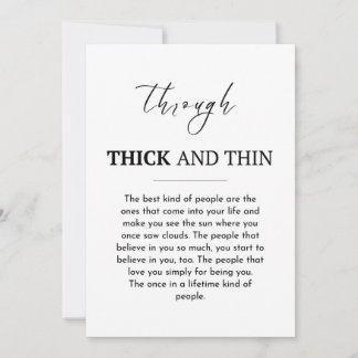 Best friend card, meaningful friendship card