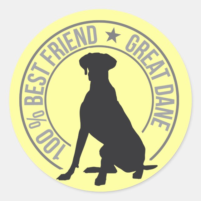 Best Friend Classic Round Sticker (Front)