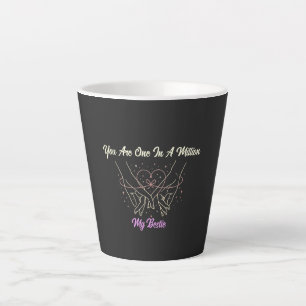 Best Friend Day Shirt: Celestial Hand Pinky  Latte Mug