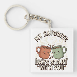 Best Friend Day Shirt: Cute Coffee Matching Outfit Keychain