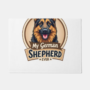 Best Friend Ever My German Shepherd Vintage Dog Lo Doormat