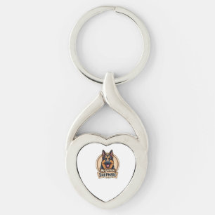 Best Friend Ever My German Shepherd Vintage Dog Lo Keychain