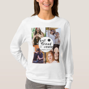 Best Friend Forever Custom Photo Collage Women's  T-Shirt