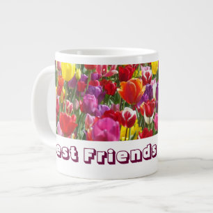 Best Friend Forever! Mugs Spring Tulip Flowers BFF