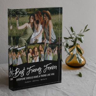 Best Friend Forever Photo Collage Block