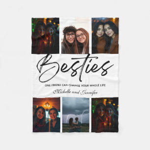 Best Friend Friendship Day Photo Fleece Blanket