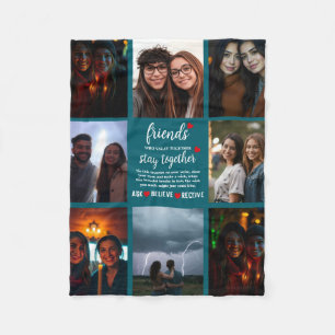 Best Friend Friendship Day Photo Fleece Blanket