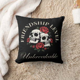 Best Friend, Friendship Level: Unbreakable, friend Throw Pillow