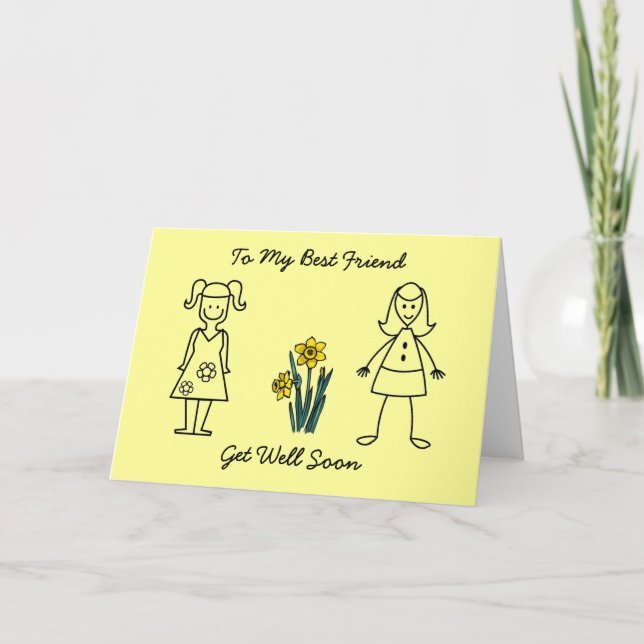 Best Friend Get Well Card (Front)