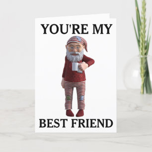 BEST FRIEND GNOME ELF FRIENDSHIP CARD