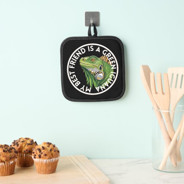 Best Friend Green Iguana Pot Holder (Insitu(Hanging))