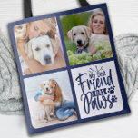 Best Friend Has Paws Custom 3 Pet Photo Dog Lover  Tote Bag<br><div class="desc">My Best Friend has Paws! Celebrate your best friend with a custom Pet Photo Collage Tote Bag. When you have so many fun memories and photos , one photo isn't enough . Our Dog Photo tote bag has three photos. Whether you have a new puppy , or to memorialize all...</div>