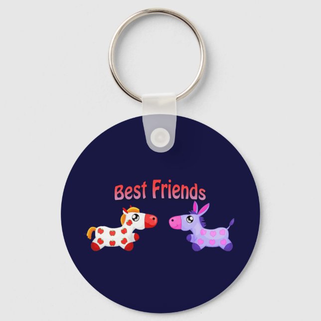 Best Friend Horses Keychain (Front)