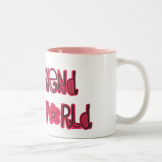 best friend in the world Two-Tone coffee mug
