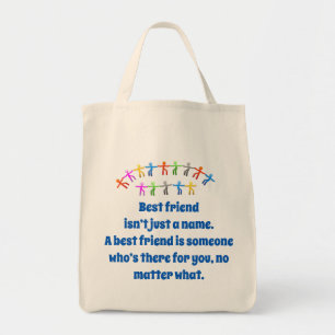 Best Friend Isn't Just A Name - Friendship Quote  Tote Bag