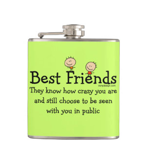 Best Friend Knows Hip Flask