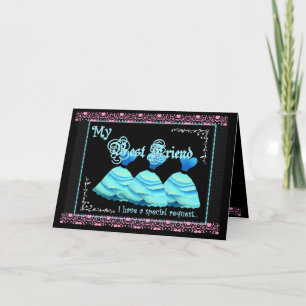 Best Friend Maid of Honour Invite Turquoise Gowns