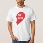 Best Friend Matching Dog and Human T-Shirt<br><div class="desc">These are the cutest matching shirts for you and your fur baby! This design features half of a red,  "Best Friend" heart. Show off your love for "man's best friend" or give the perfect gift to the animal lover in your life. Personalize the design by adding your own text.</div>