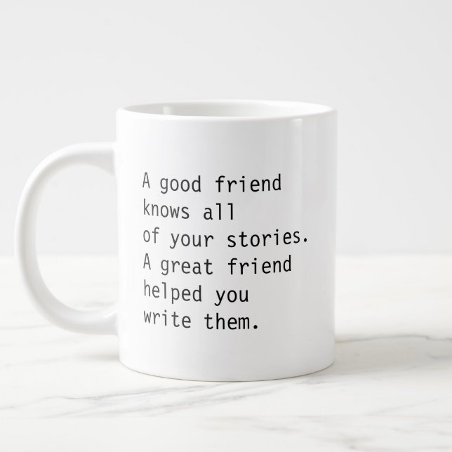Best Friend Mug w Quote about friendship (Left)
