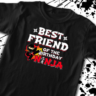 Best Friend of the Birthday Ninja - Ninja Party T-Shirt
