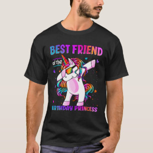 Best Friend Of The Birthday Princess Dabbing Unico T-Shirt
