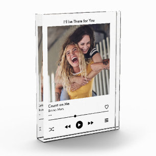 Best Friend Personalized Song Plaque Photo