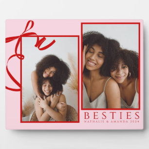 Best Friend Pink Photo Plaque
