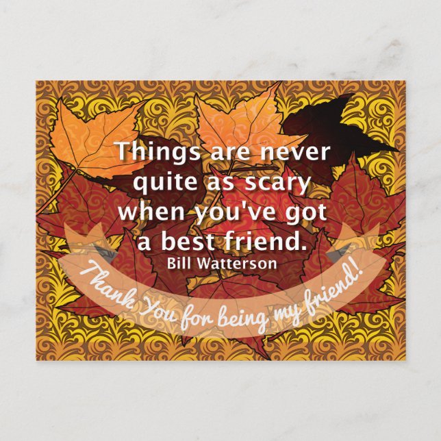 Best friend quote postcard (Front)