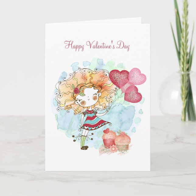 Best Friend Valentine Holiday Card (Front)