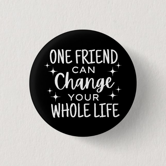 Best Friends 1 Inch Round Button (Front)
