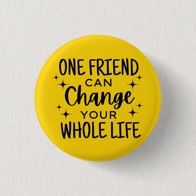 Best Friends 1 Inch Round Button (Front)