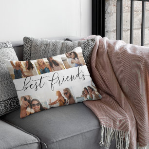 Best Friends   6 Photo Collage Accent Pillow
