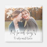 Best Friends Always Names Heart Script Photo