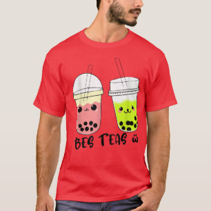 Best Friends Bes Teas Besties Bubble Tea Cute Boba T-Shirt
