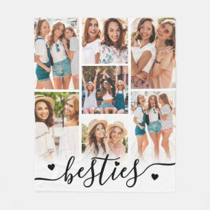 Best Friends Besties Photo Fleece Blanket