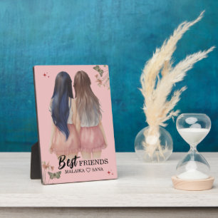 Best Friends BFF CUTE CARTOON Photo Elegant Arch  Plaque