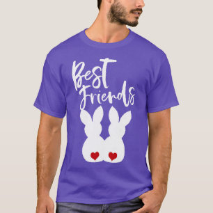 Best Friends BFF Easter Bunnies Love Couple T-Shirt