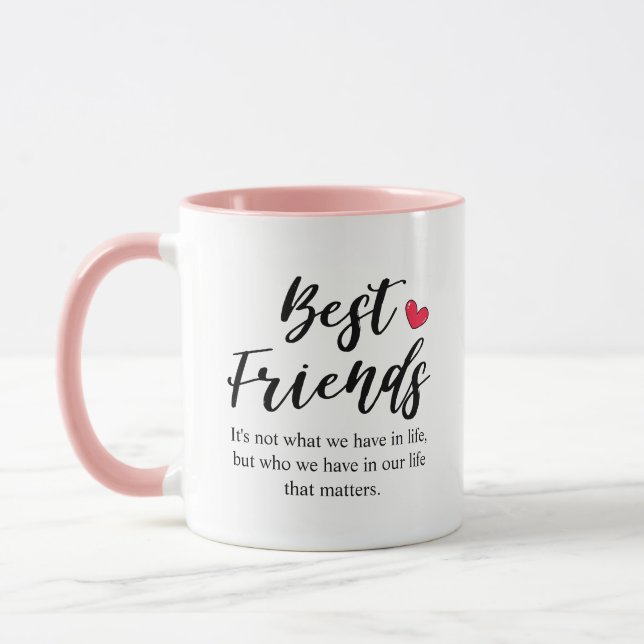 Best Friends Birth Month Flowers Mug (Left)
