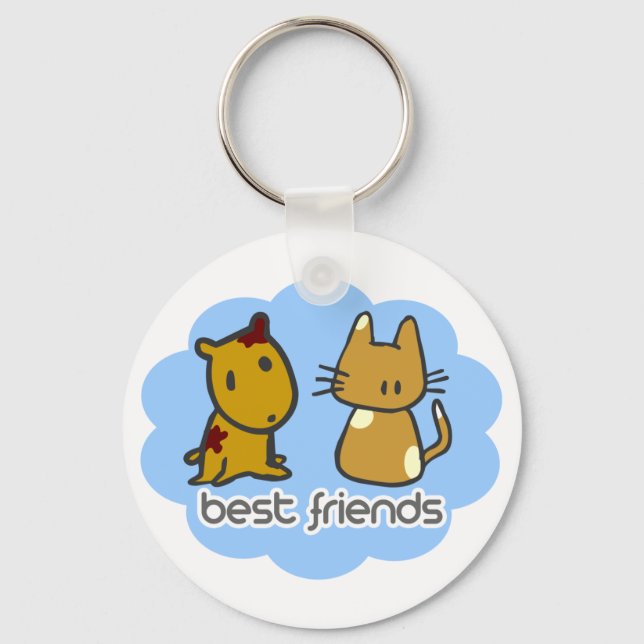 Best Friends Blue Keychain (Front)