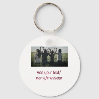best friends bridesmaid bride girly photo pin text keychain