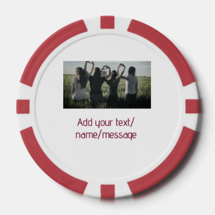 best friends bridesmaid bride girly photo pin text poker chips