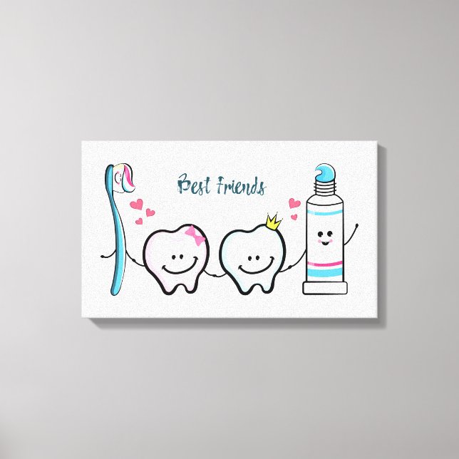 Best Friends Canvas Print (Front)