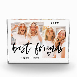 Best Friends   Casual Script and Two Photo Grid