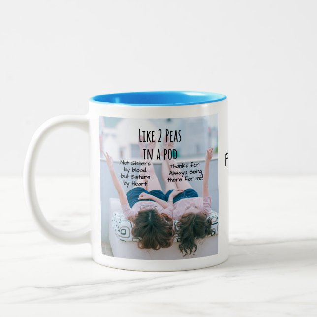 Best Friends Coffee Mug, Personalized Friends Mug (Left)