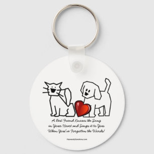 Best Friends Collection Song Keychain