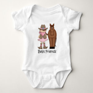 Best Friends - Cowgirl and Horse Infant Shirt