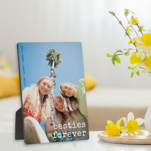 Best Friends Custom Besties Forever Overlay Photo Plaque