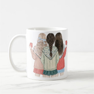 Best Friends Custom Besties Friendship  Coffee Mug