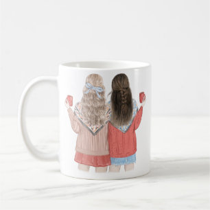 Best Friends Custom Besties Friendship  Coffee Mug